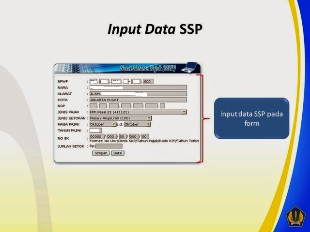 Input SSP billing system