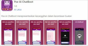 Aplikasi Poe: Aplikasi Chatbot AI Berbasis Pemodelan Bahasa yang Dapat Dijadikan Media Sosial